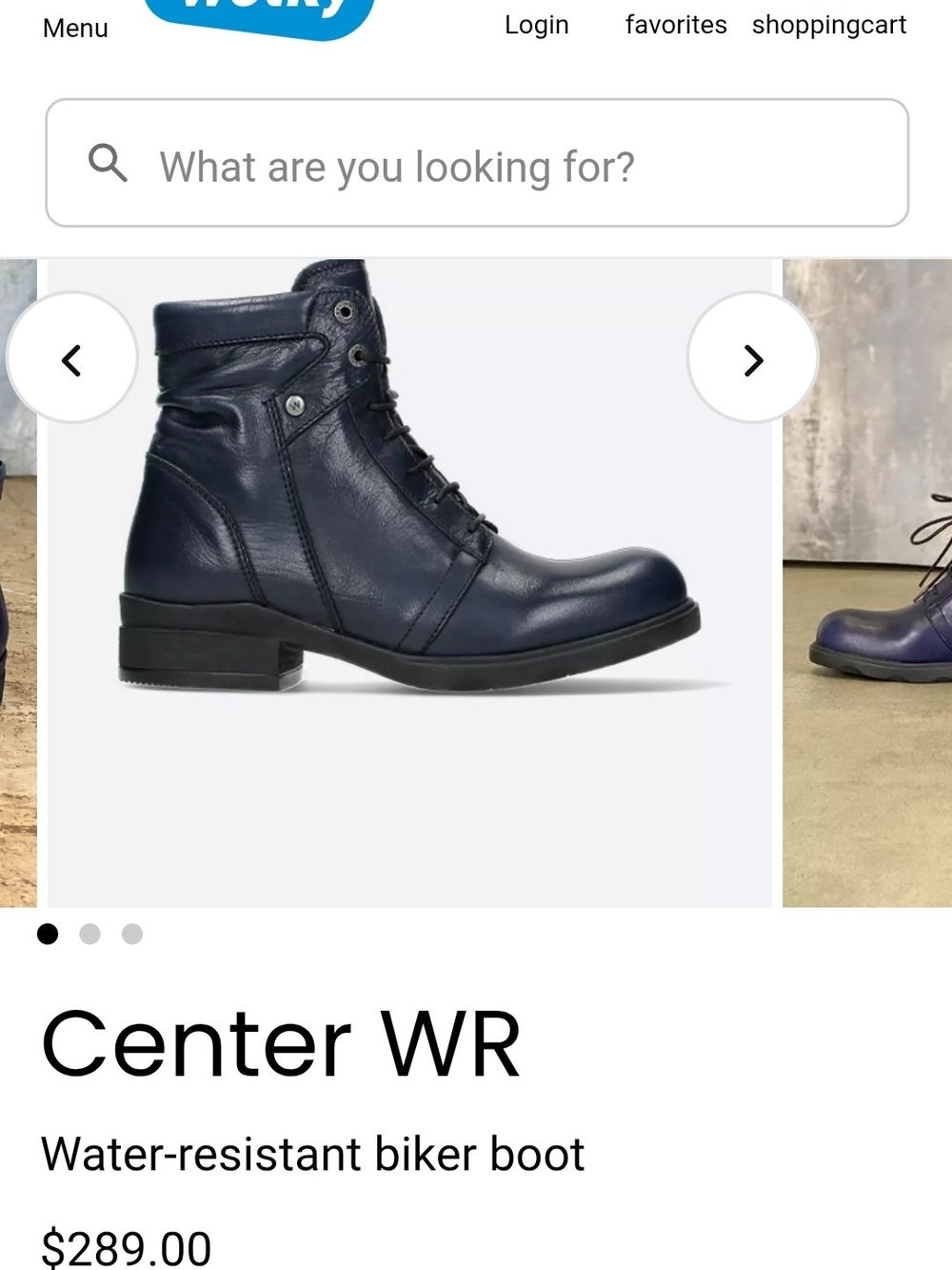 Wolky Center WR Black Leather Biker Ankle Boots